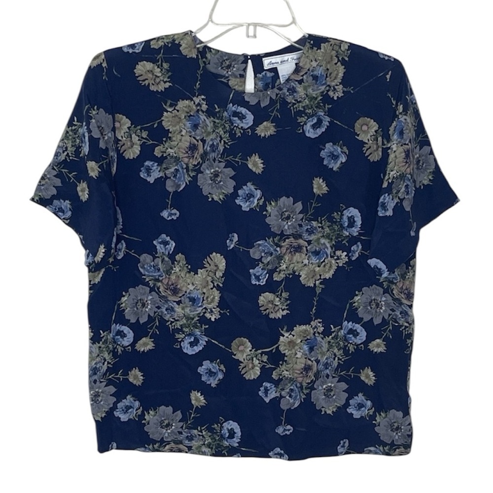 ❤️ ANNA AND FRANK 100% Silk Top Size S